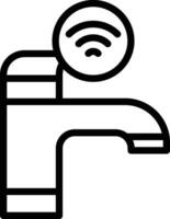 Smart Faucet Vector Icon