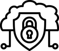 Cloud Security Vector Icon