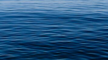 Sea Blue Ocean in Spain with soft gentle ripples on the top surface texture with summer sunlight refracting photo