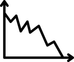 Decline Graph Vector Icon