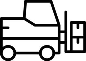 Forklift Vector Icon