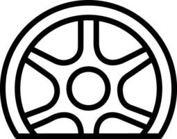 Flat Tire Vector Icon