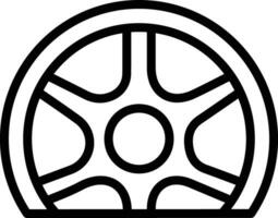 Flat Tire Vector Icon