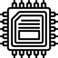 CPU Processor Vector Icon