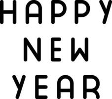 Happy New Year Vector Icon