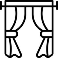 Curtains Vector Icon