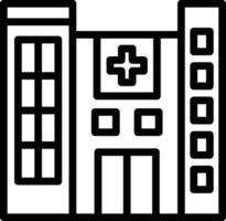 icono de vector de hospital