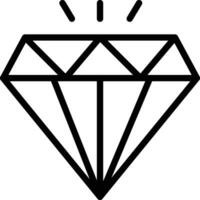 icono de vector de diamante