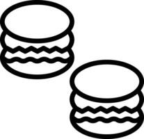 icono de vector de macarrón