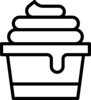 Ice Cream Cup Vector Icon