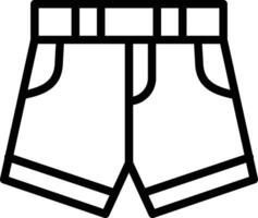 icono de vector de pantalones cortos