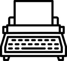 icono de vector de máquina de escribir