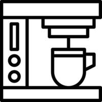 inteligente café máquina vector icono