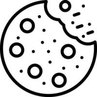 icono de vector de galleta