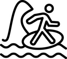 icono de vector de surf