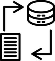 Data Transformation Vector Icon