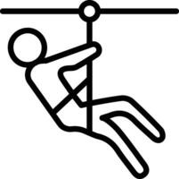 Zipline Vector Icon