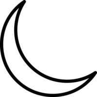 Waxing Moon Vector Icon