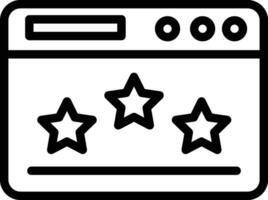Website Rating Vector Icon