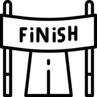 Finish Line Vector Icon