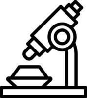 icono de vector de microscopio