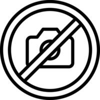 No Camera Vector Icon