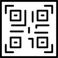 icono de vector de código qr