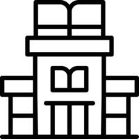 Library Building Vector Icon