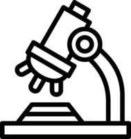 icono de vector de microscopio