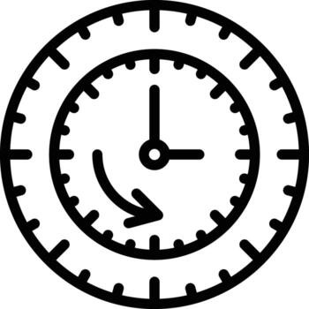 Time Loop Vector Icon