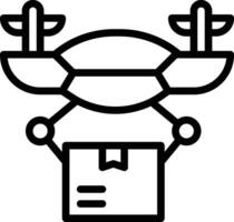 Drone Delivery Vector Icon