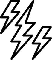 Lightning Vector Icon