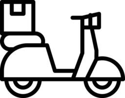 Delivery Bike Vector Icon