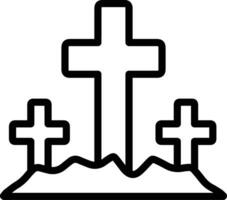 Cemetery Vector Icon