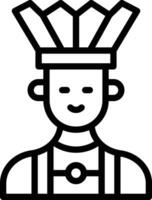 Native Indian Vector Icon