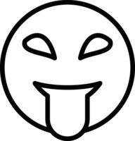 Squinting Face with Tongue Vector Icon