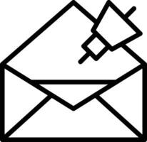 icono de vector de marketing por correo electrónico