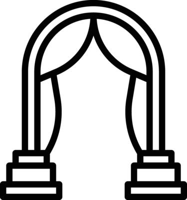 Wedding Arch Vector Icon