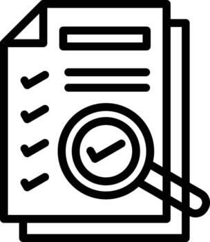 Checking Files Vector Icon