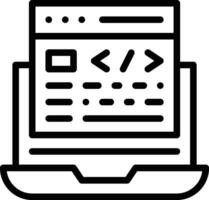 Website Coding Vector Icon