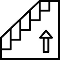 icono de vector de escaleras