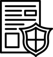 Secure Document Vector Icon Vector Icon