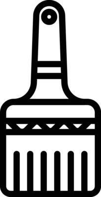 Basting Brush Vector Icon