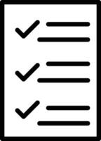 Tasks List Vector Icon