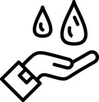 Hand Water Vector Icon