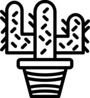 cactus vector icono