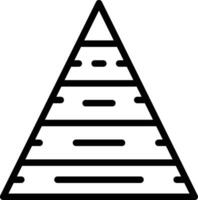 Pyramid Chart Vector Icon