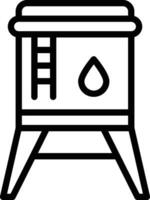Water Tank Vector Icon