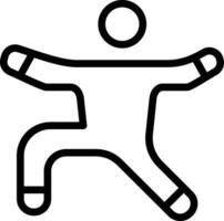 Warrior Pose Left Vector Icon