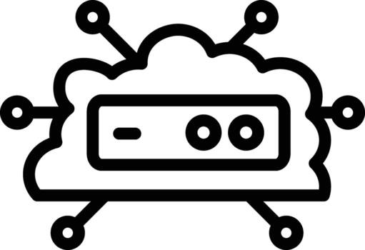 Cloud Network Vector Icon